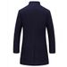 Loom Loom Cross-Border Exclusive Wool Coat For Men, Mid-Length Monk Collar Trench Coat, European Style_viptrois.com