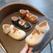 Children's Retro Leather Shoes, Small And Medium Children's Velcro Single Shoes, 2022 Spring New Girls' Princess Shoes, Black Children's Shoes Trend_viptrois.com