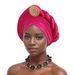 Women's Scarves Heavy Industry Brooch Half Layered Half Twisted Baotou Hat African Hat Nigerian Wedding Festival Party Muslim Hat_viptrois.com