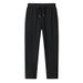 Men's Summer Cotton Pants - Lightweight Breathable Loose Fit Casual Trousers With Straight Leg For Comfort & Style_viptrois.com