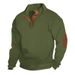 Pure 2024 Cross-Border Spring And Autumn Fashion European Style Versatile Trendy Men's Casual Stand Collar Long Sleeve Small_viptrois.com