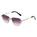Polygonal Sunglasses For Women & Men - High-End Retro Fashion Eyewear (UV400 Protection, Trendy Design)_viptrois.com