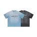 Men's Clothing Summer American Fashion Brand Heavy Tie Dye Washed Old T Shirt Street Style Letter Short Sleeved T Shirt Men_viptrois.com