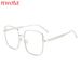 Metal Large Frame Women's Sunglasses Gradient Sun Protection Sunglasses High End T1296_viptrois.com