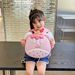 Kids Backpack - Cute Mangosteen Shape Eggshell Design, Cartoon Kindergarten School Bag For Toddlers_viptrois.com