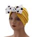 Summer Women's Sun Hat – Yellow Washable Sports Hat With Polka Dots & Cute Bow (Western-Style Slim Arc Design, UV Protection)_viptrois.com