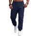 Men's Casual Jogger Pants - Lightweight Workout Tapered Sweatpants, Elastic Cuff, Drawstring Waist, Breathable & Stretchy For Gym, Running, Daily Wear_viptrois.com