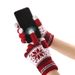 Fashionable Snowflake Warm Touch Screen Gloves Christmas And Winter Velvet Jacquard Knitted Gloves Holiday Gifts_viptrois.com