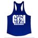 Men's Clothing Muscle Fitness Bodybuilding Vest Fashion Sports Training Loose Printed Round Hem_viptrois.com