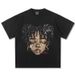 Men's Clothing 2025 Cross Border Summer Hot Girl American Illustration Washed Old Heavy T Shirt Direct Injection Printing Short Sleeved Men's Bottom_viptrois.com