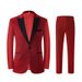 CT Men's Colorful Shiny Sequin Single Singer Stage Long Sleeve Shirt Annual Meeting Performance Suit Set Formal Wear_viptrois.com