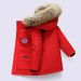 Handsome Goose Down Jacket 08 Expedition Thick Windproof Winter Parka Parent Child Wear Children's Clothing Hooded Jacket_viptrois.com