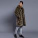 Men's clothing fox hair long coat thick warm trench coat fashion casual_viptrois.com