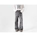 American Style Wasteland Tie-Dye Jeans For Women, Autumn 2024 New Loose Lazy Relaxed Floor-Length Pants_viptrois.com