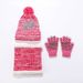 Kids'scarf, hat & glove sets Children's hat Gloves bib set Children's autumn and winter knitted woolen scarf warm knitted hat_viptrois.com