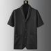 Men's Clothing Spring And Summer New Fashion Suits Men's Short Sleeved Casual Suits Trendy Slim And Handsome Two Generations_viptrois.com