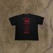 Heavyweight Pure Cotton Oversized T-Shirt Dark Style Printed Loose Short Sleeved Top for Couples High Street Style 250g_viptrois.com