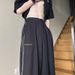 Men's Casual Straight Leg Pants Comfortable Loose Fit Trousers Elastic Waist Striped Design Spring Autumn_viptrois.com