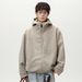 Monochrome Man- Old Money Style Business Woolen Jacket Autumn Winter New Short Wide Silhouette Thickened Warm Commuting Trendy Brand_viptrois.com