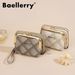 Card Bag Card Cases Women's Coin Purse Small Diamond Zipper Accordion Card Holder Multi Function Wallet_viptrois.com
