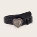 Factory Direct supply new metal love snap belt versatile simple retro women's belt decorative jeans with fashion_viptrois.com