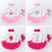 Baby clothes Baby Dresses Toddler Shoes Hair Accessories Three Piece Birthday Suit Pink Gauze Cartoon Long Sleeve Harvest Dress Baby Set_viptrois.com