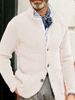 New Fashion-British Casual Long Sleeve Solid Color Knit Jacket For Men_viptrois.com