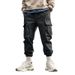 Men's Cargo Jogger Pants - Stylish Multi-Pocket Outdoor Casual Trousers With Elastic Cuffs For Fall_viptrois.com