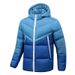 Men's Slim Fit Hooded Cotton Jacket - Fashionable Patchwork Casual Coat For Youth, Winter Warm Padded Coat_viptrois.com