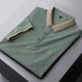Men’s Summer Polo Shirt – Breathable Milk Silk Fabric, Business Casual & Streetwear Style (Sizes M-5XL, Machine Washable)_viptrois.com