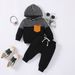 Mother&Kids Children's Clothes Children's Striped Combination Cap Long Sleeve Top + Trousers Two Sets Of Baby Clothes_viptrois.com