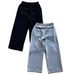 Men's Clothing Casual Commuting Simple Design Unisex Spring And Autumn Pocket Flag Embroidery Straight Style_viptrois.com