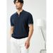 Men's Dry Breathable Business White Polo Shirt Summer Ice Silk Casual Collared Tee_viptrois.com