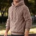 Autumn And Winter Casual Men's High Street Jacquard Double-sided Fleece Hooded Sports Trendy Pullover Sweatshirt Jacket_viptrois.com