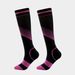 New compression socks color striped pressure socks for men and women sports stretch socks_viptrois.com