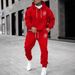 Men's Clothing Men's autumn and winter sweatshirt + trousers animal paw print sports suit women's fashion casual street hoodie spot_viptrois.com