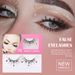 Sparkle Sequin False Eyelashes With Heart & Flower Patches - Synthetic Fiber, Ideal For Christmas Party & Performances_viptrois.com