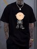 Vintage Made In USA 20471120 Hyoma Design T-shirt Stretched Versatile Soft Summer Streetwear Fashion Slightly Homme Casual Top For Everyday Wear_viptrois.com