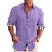 Men's Clothing Men's Long Sleeved Shirts Autumn Casual Men's Cotton And Linen Shirts Men's Shirts For Men_viptrois.com