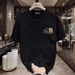 Men's Clothing Cotton Short Sleeved Fashion Printing Loose T Shirt_viptrois.com