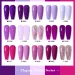 Parkson Purple Series Nail Gel Polish Soak Off UV LED Semi Permanent Color Gel DIY Nail Gel Varnish Base Top Coat Nail Art Gel_viptrois.com