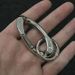 Premium Matte Metal Keychain With Spring Hook - Durable Zinc Alloy Cuban Style Keyring For Keys, Backpacks, And Accessories_viptrois.com