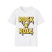 Rock'n'Roll Unisex T-Shirt Mens Womens Tees Top, Rock Music Fan Tee, Softstyle Logo Shirt_viptrois.com
