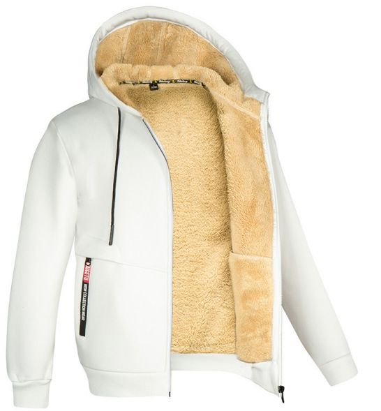Winter Sweater Men's Hooded Trendy Handsome Versatile Loose Coat Autumn And Winter Velvet Thickened Clothes_viptrois.com