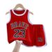 Kids’ Clothing New Style Children's Sportswear Suits Boys Short Sleeved Suits Baby Basketball Uniforms Summer Vest Shorts Girls Training Suits_viptrois.com