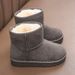 Children's snow boots for boys and girls 2023 Winter new slip-on short boots suede cotton-padded shoes fleece-lined warm shoes for middle and big chil_viptrois.com