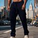 Men's Utility Cargo Overalls - Multi-Pocket Straight-Leg Pants (Black/Navy/Khaki) - Workwear-Inspired Casual Trousers_viptrois.com