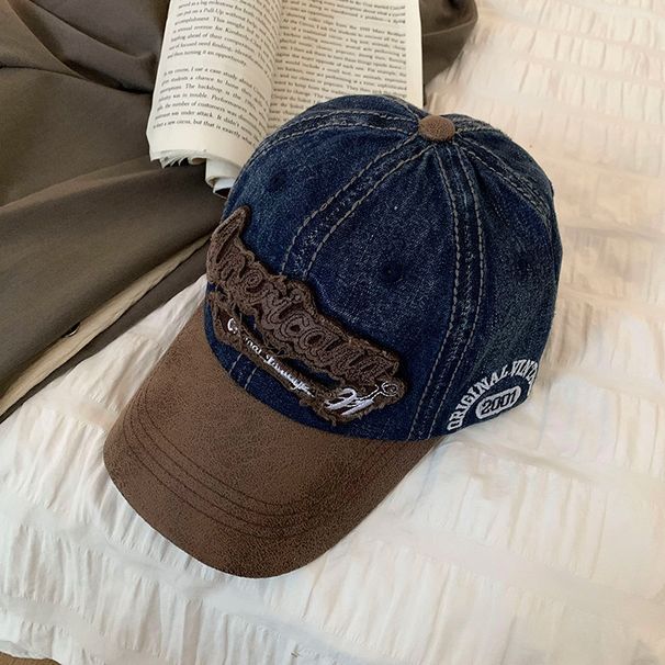 Retro Cowboy Baseball Cap For Women With Large Head Circumference, Small Face, Enlarged And Deepened Wide Brim Duckbill Hat, Old Fashioned_viptrois.com