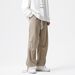 Men's Loose Fitting Sports Sweatpants Autumn New Style Drawstring American Retro Corduroy Straight Leg Casual Long Pants_viptrois.com