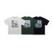 American High Street West Coast Print Short-sleeve For Men, Loose Fit Half-sleeve T-shirt_viptrois.com